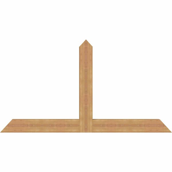 Ekena Millwork Portland Timber Gable Bracket, Western Red Cedar, 72"W x 39"H x 3 1/2"D x 5 1/2"F, 13/12 Pitch GBW072X39X0406POR00SWR - main